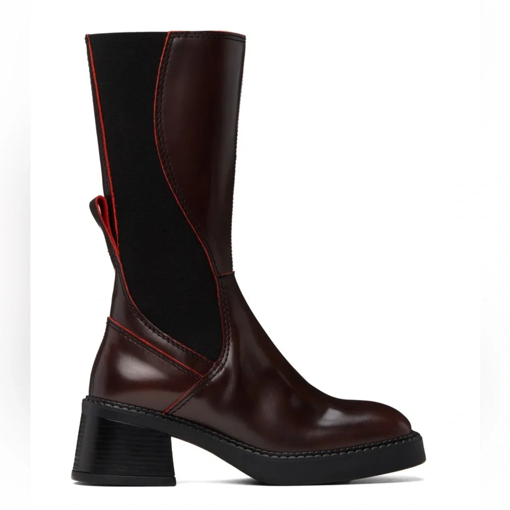 SOLD 💯 MIISTA Burgundy Flabia Boots - Handcrafted Calfskin - Size 36 (US 5.5) - Picture 1 of 8